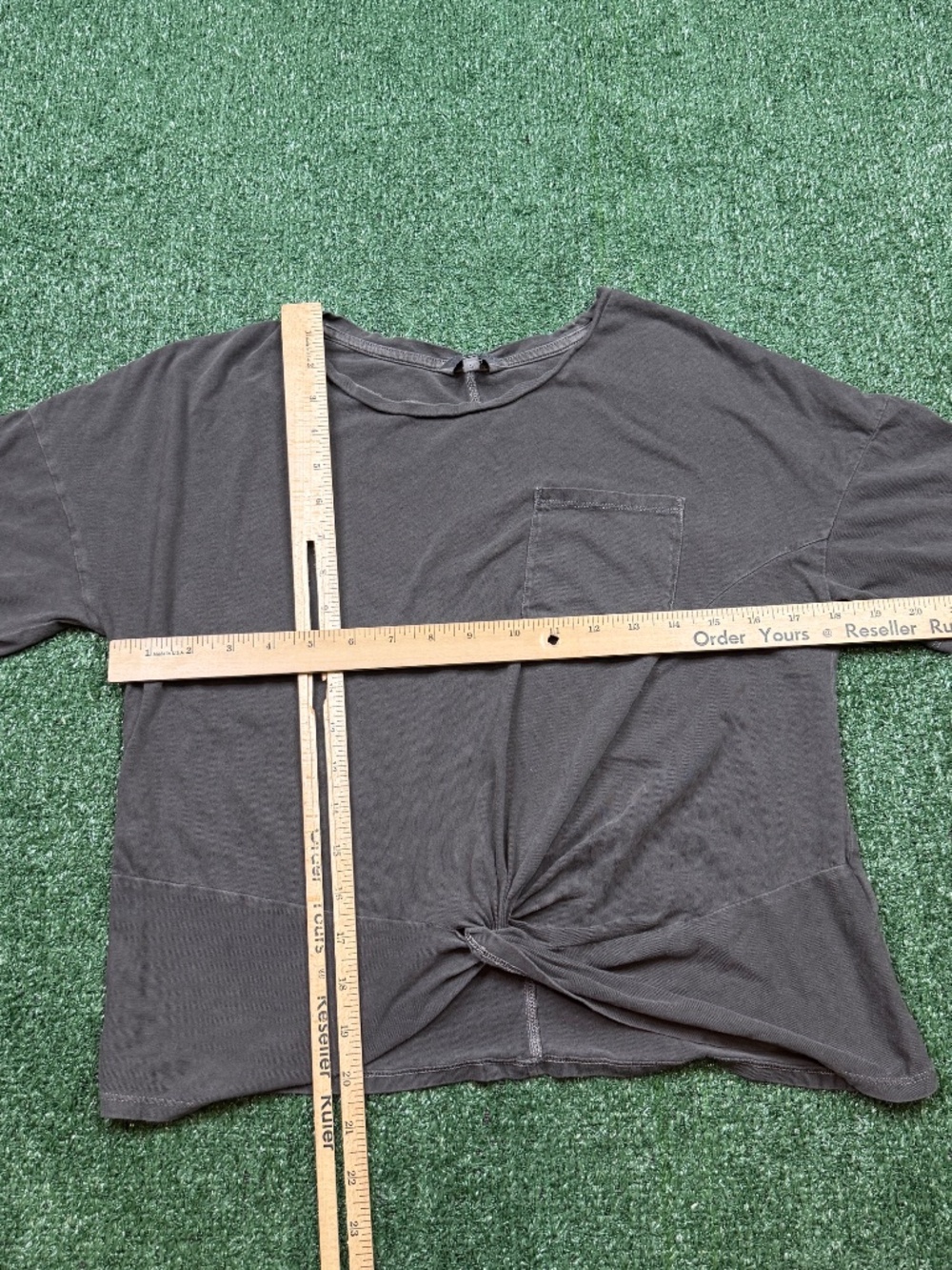 Lucky Brand Women's Size S Black Short Sleeve Crew Neck Casual Cotton Pocket Tee - Picture 5 of 6